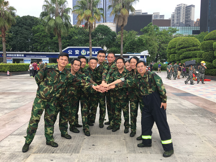 参与消防大比武，意识技术双提升